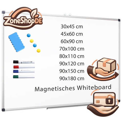 Magnetisches whiteboard 120x90 - whiteboard,