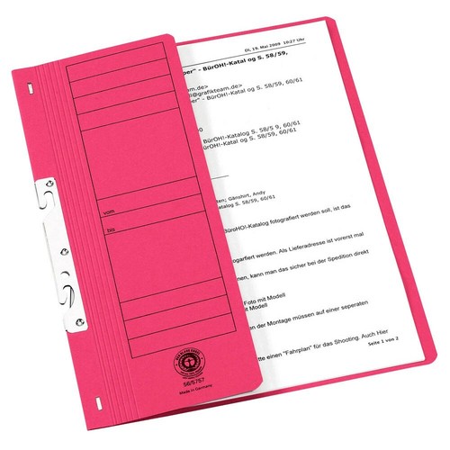 Einhakhefter rot 20 stück - /,