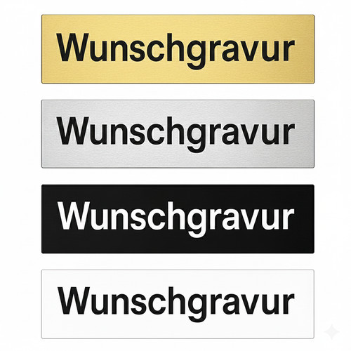 Namensschild mit gravur - mit,